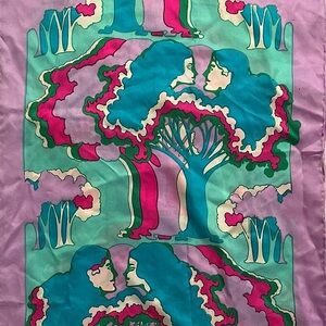 Vintage Chereskin Silk Print Scarf